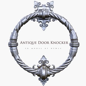 3d model old knocker