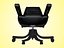 Black leather office chair