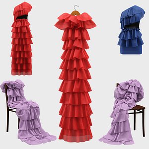 3D model dresses interior