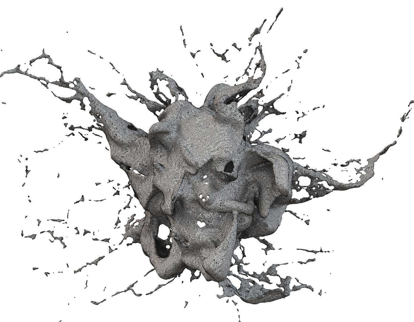 3D Splash Face Model - TurboSquid 1400928