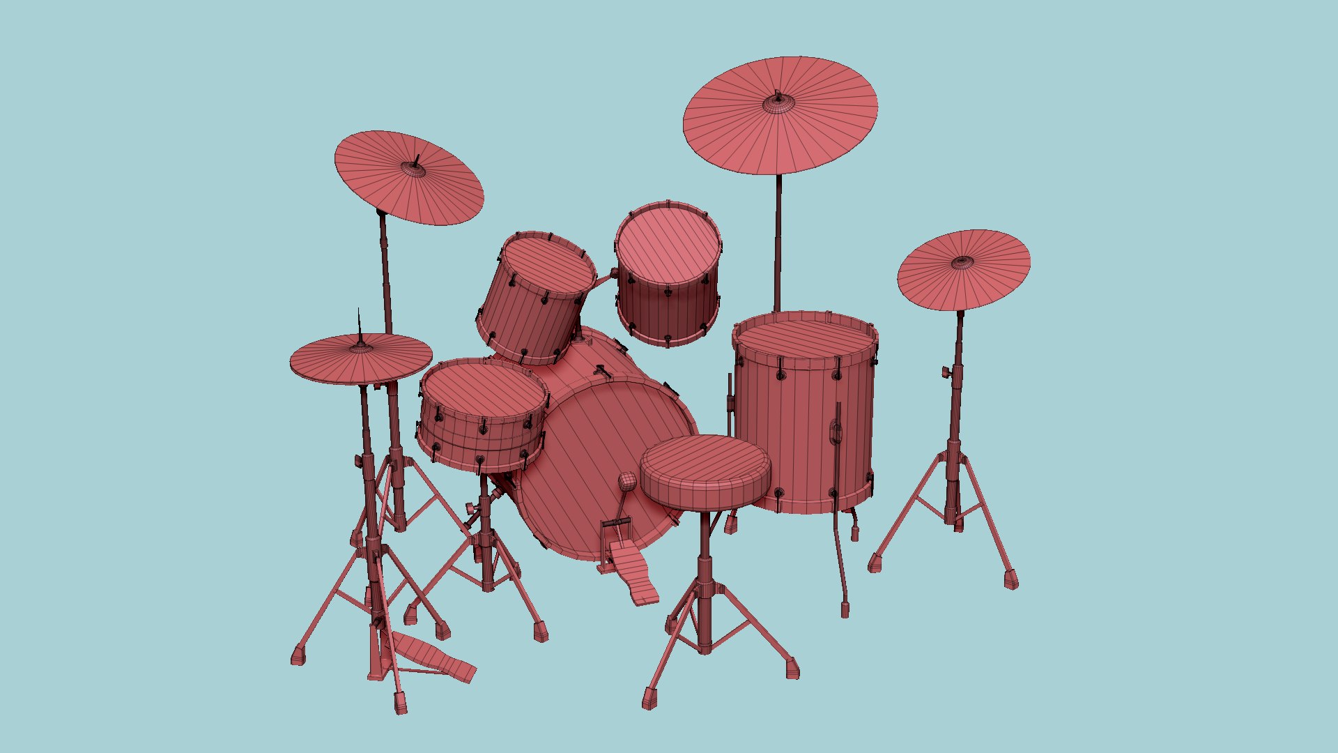 Drum 09 Destroyed - Drumming Music Instrument Design 3D Model ...