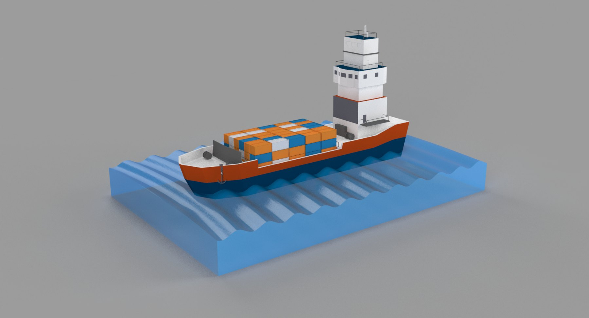 3D ocean freight model - TurboSquid 1339368