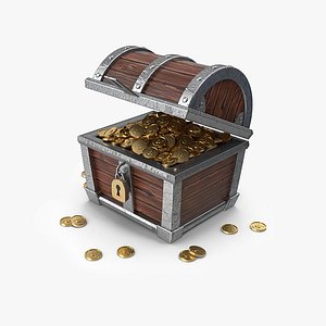 Treasure Chest Full Of Gold Coins