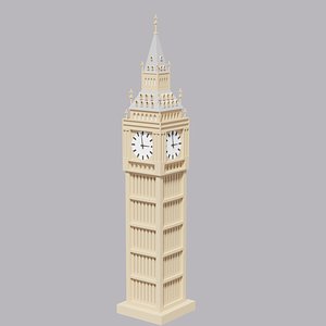 Cartoon London Big Ben Elizabeth Tower