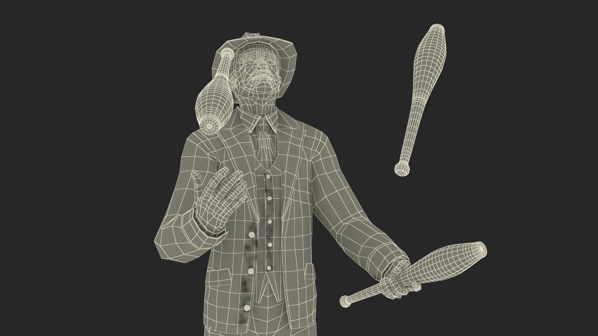 3D Man Juggling Delphin Loop Clubs https://p.turbosquid.com/ts-thumb/GD/f2hEaQ/6K/manjugglingdelphinloopclubsvray3dmodel025/jpg/1729015609/1920x1080/fit_q87/3494552c9c0645a5fed5c17f71780717110c4f05/manjugglingdelphinloopclubsvray3dmodel025.jpg