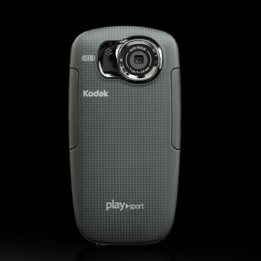 Low-poly Kodak Playsport Zx5 3d Max