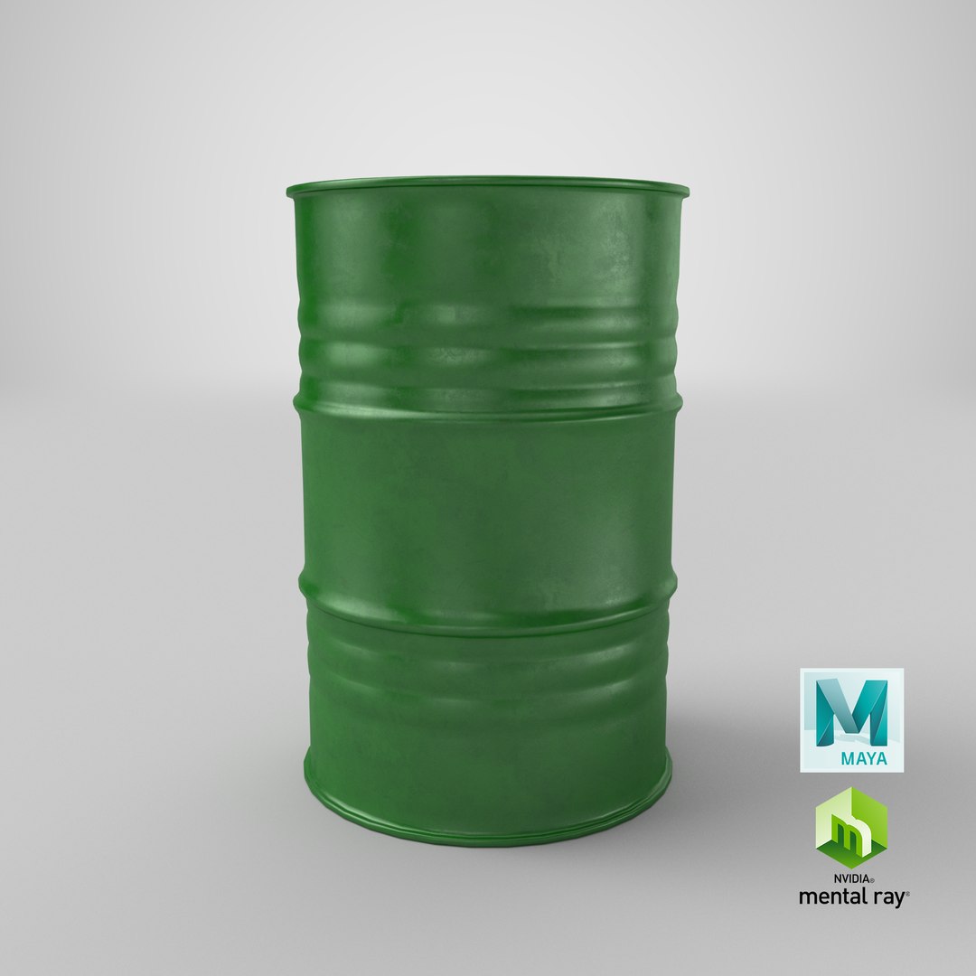 3D Metal Barrel Clean Green model https://p.turbosquid.com/ts-thumb/GD/ldUsmg/I4/stemcell_maya_mental_ray_render/png/1655406352/1920x1080/fit_q87/bc9255dddd640ab954161040ca841f15243937e4/stemcell_maya_mental_ray_render.jpg