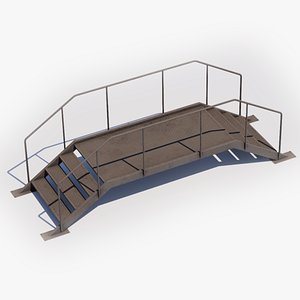 3D Rooftop Stairs08 model