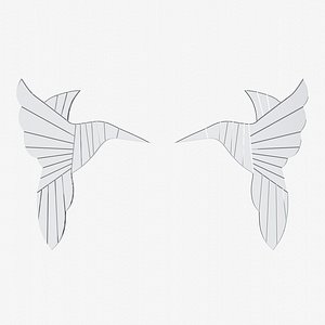 Humming Bird Mirror Art