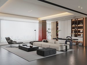 modern living room model