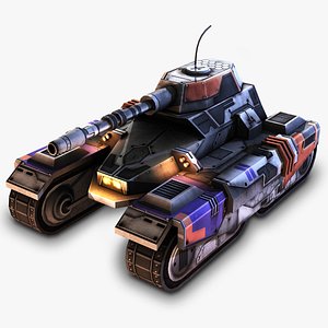 3d model sci-fi tank