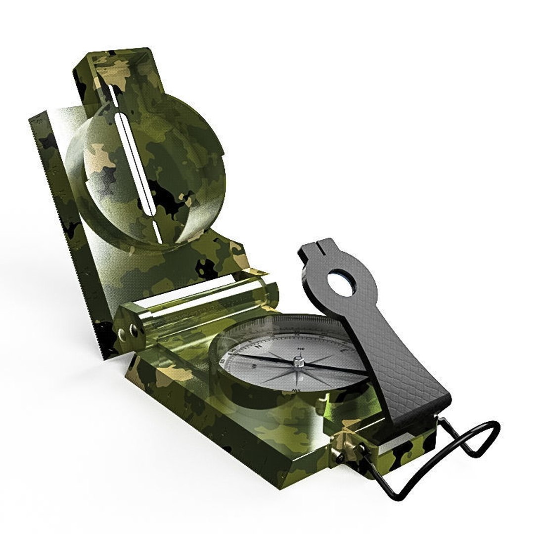 3D Lensatic Compass - TurboSquid 1466673