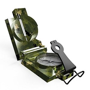 3D lensatic compass