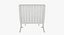 Knoll White Leather Barcelona Chair and Stool Ottoman Set(1)