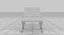 Knoll White Leather Barcelona Chair and Stool Ottoman Set(1)