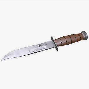 Hunting Knife Low-poly PBR