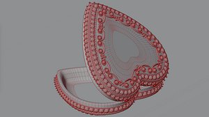 3D model Heart shaped ring case