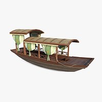 Ancient Asian Sightseeing Boat