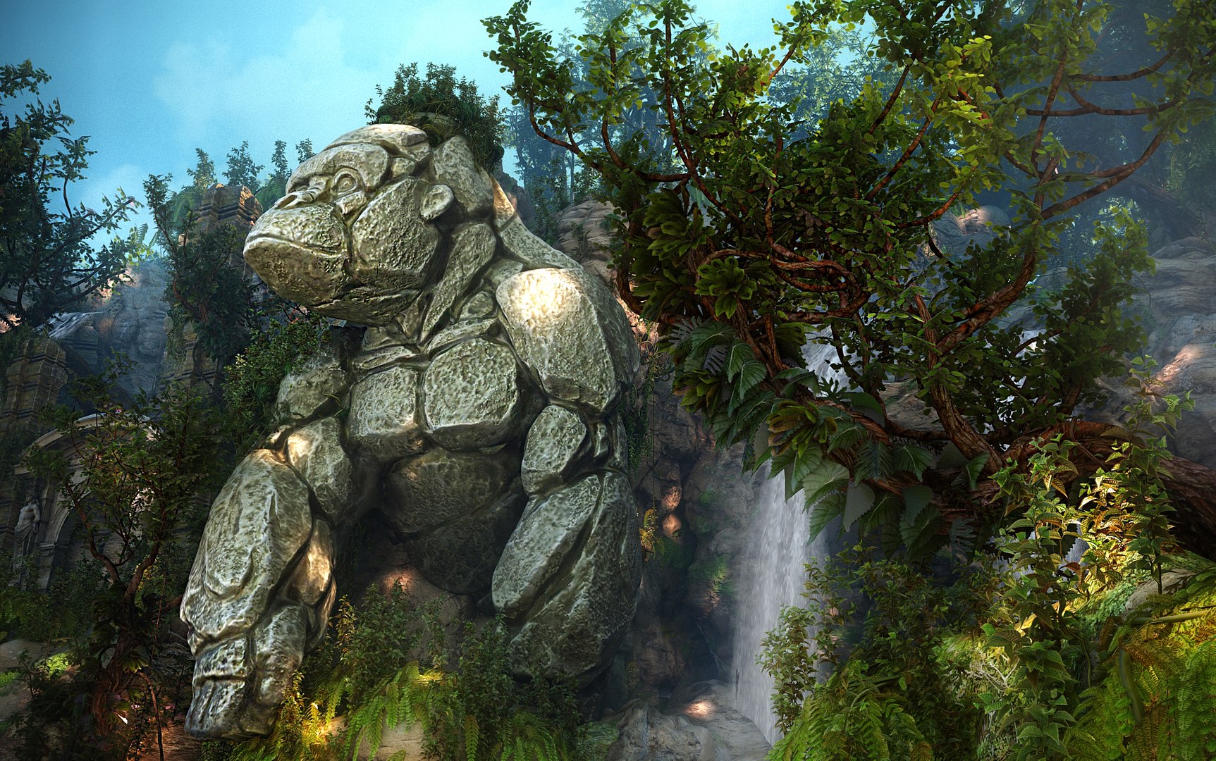 Monkey temple lost civilization model - TurboSquid 1524446