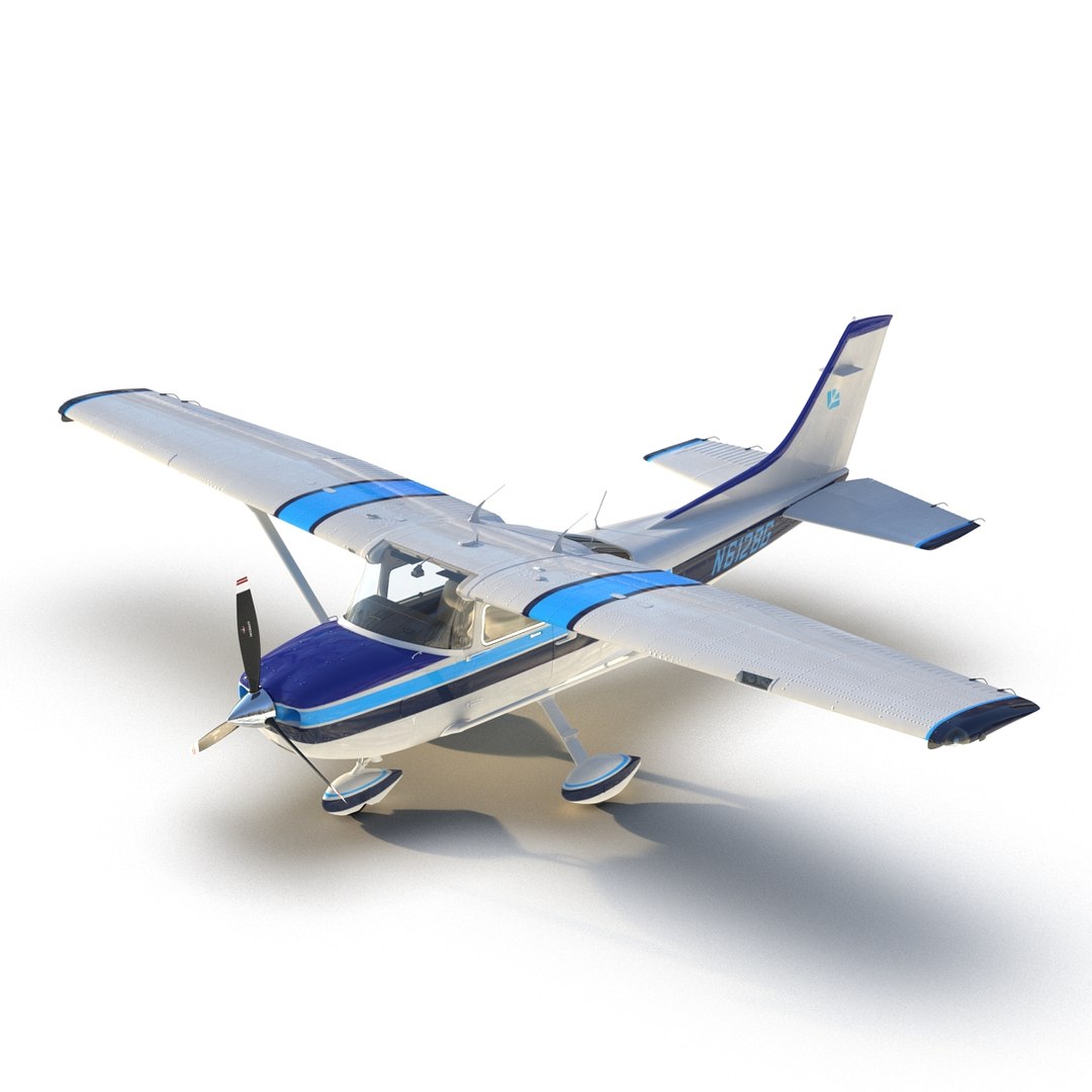 Cessna 182 Skylane Rigged 3d Max