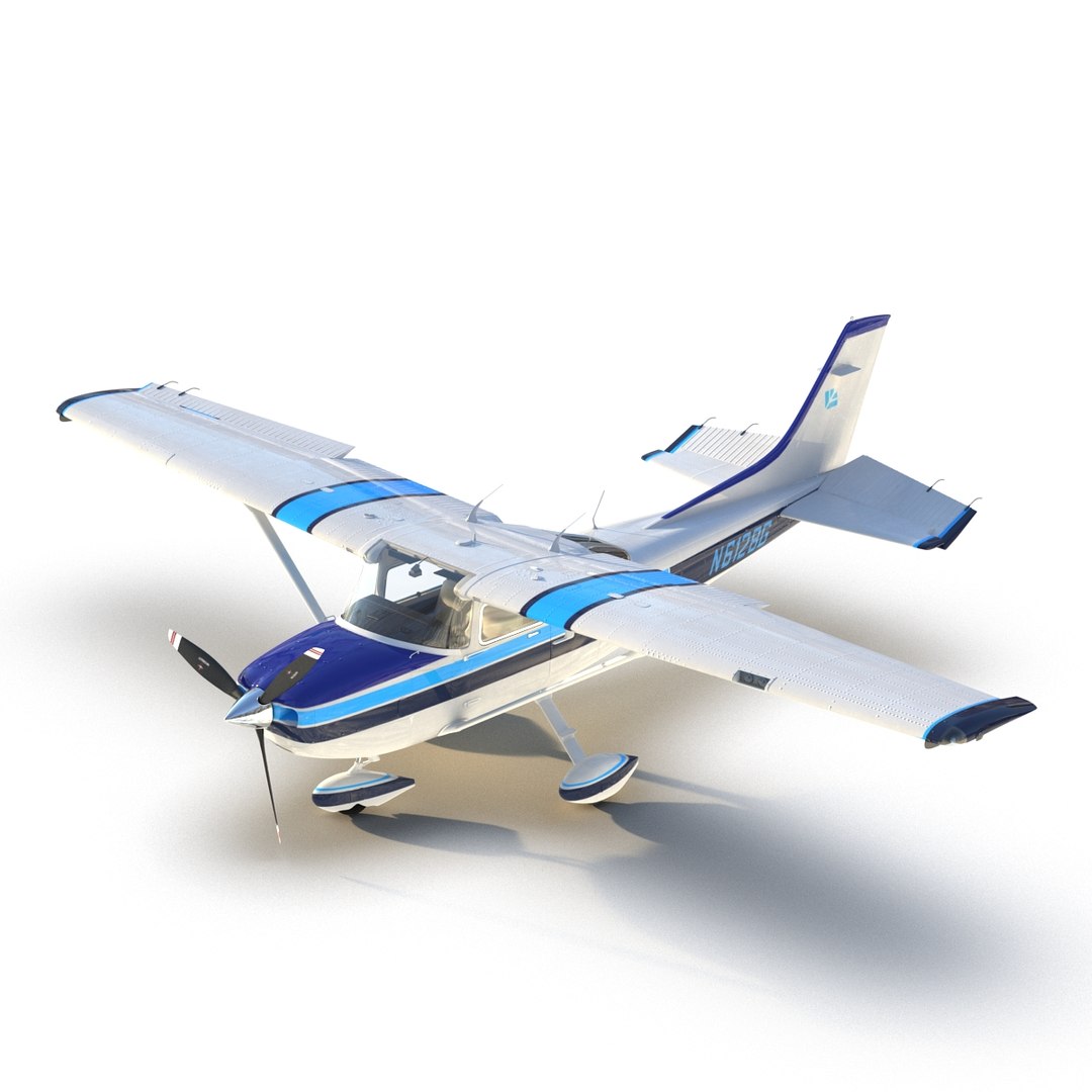 Cessna 182 Skylane Rigged 3d Max