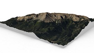 Pikes Peak map 3D model