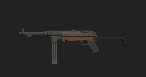 3D mp-40 german model