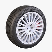 Bridgestone Potenza 20 Spoke Wheel