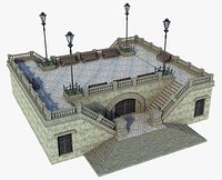 Fantasy Square Stairs