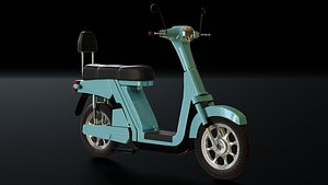 3D model Old Japanese Scooter
