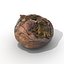 3d rotten decayed apples model