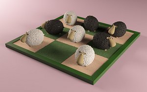 3d sheeps play model