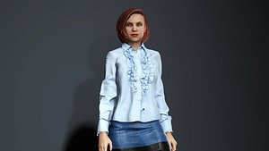 3D Sexy Female Secretary