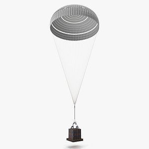 Single Subscale Parachute Cargo System White