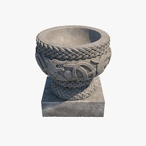 baptismal font church furniture model