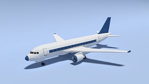 3D airbus a320 airplane