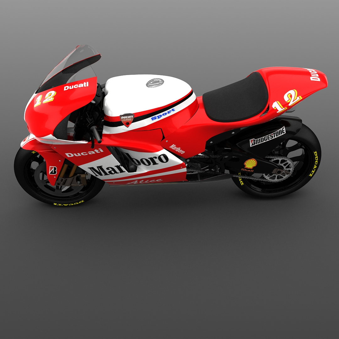 Dantin Pramac Ducati Gp4 3d Model