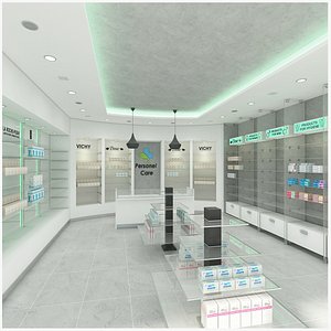 3D Pharmacy-Personel Care Store model