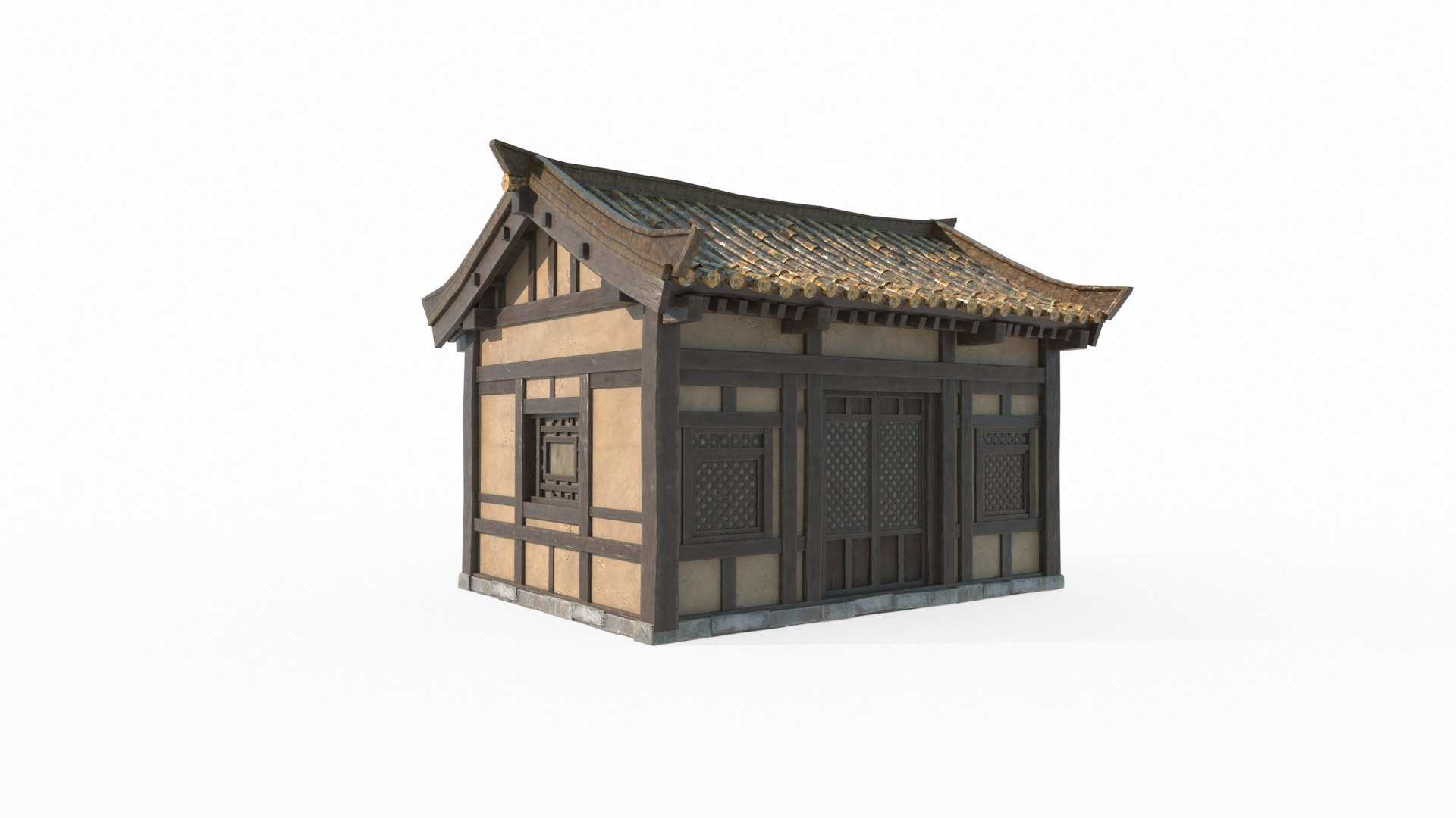 3D Asian Ancient Architecture Wing Room - TurboSquid 2352637
