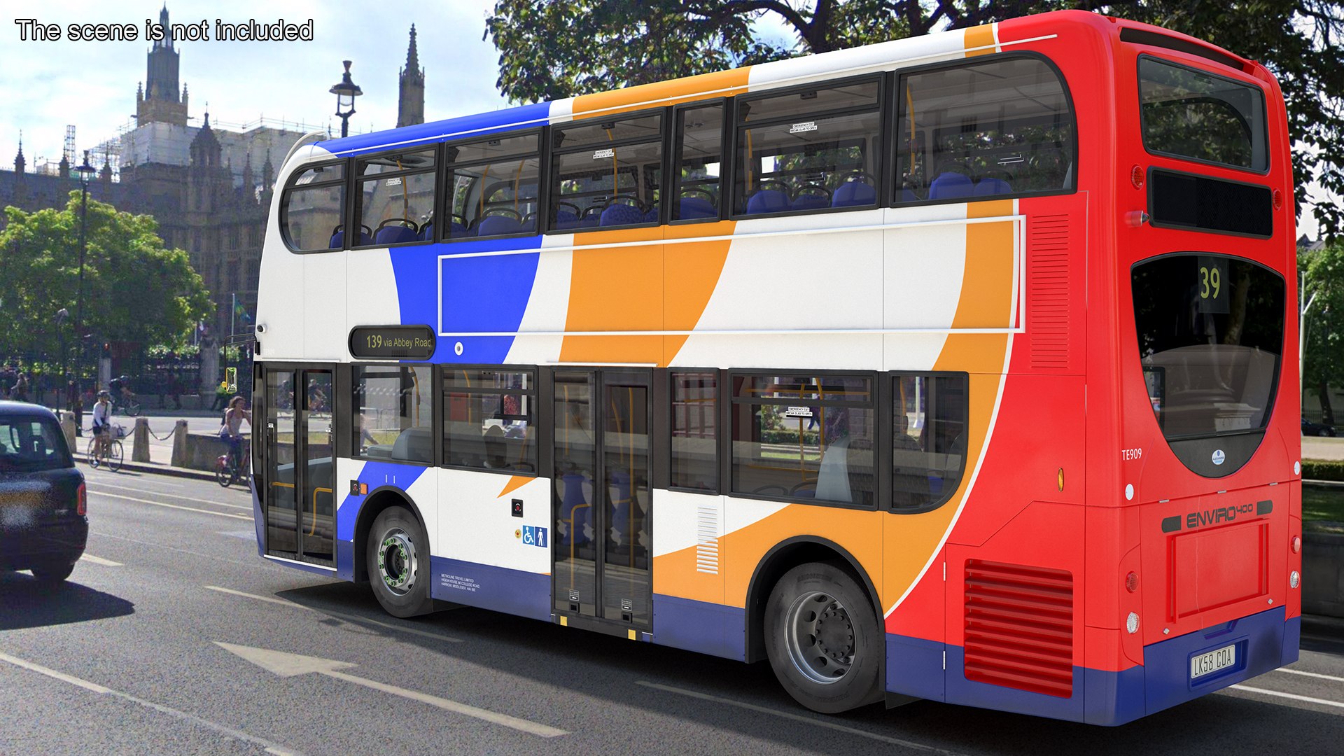 Double Decker City Bus Stagecoach Enviro400 Rigged For Maya Model ...