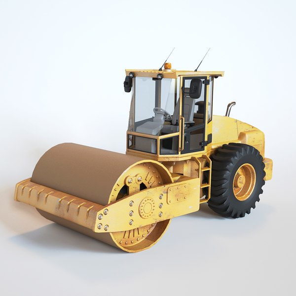 3d压路机模型