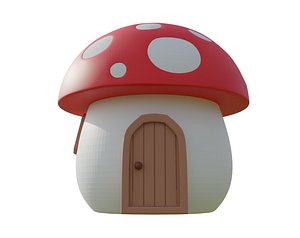 mushroom house 3D