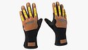 Safety Leather Neoprene Gloves with Knuckle Guards