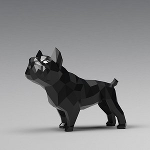 3D Dog French Bulldog - TurboSquid 1686642