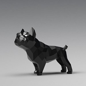 Geometric french bulldog print