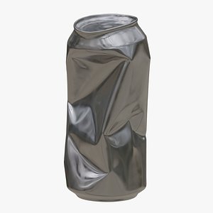 Crushed Tallboy Aluminum Can 01