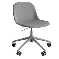 Fiber Side Chair Swivel Base W. Castors  Gas Lift