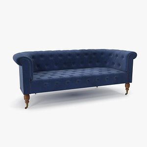 Chesterfield Sofa Dark Blue