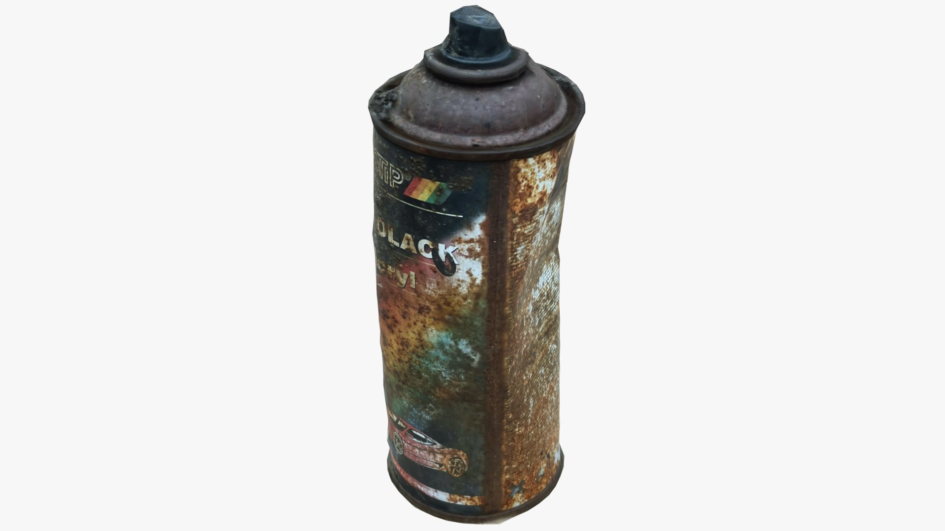 3D Old Rust Aerosol Can 1 Scan 3D Model - TurboSquid 1741515