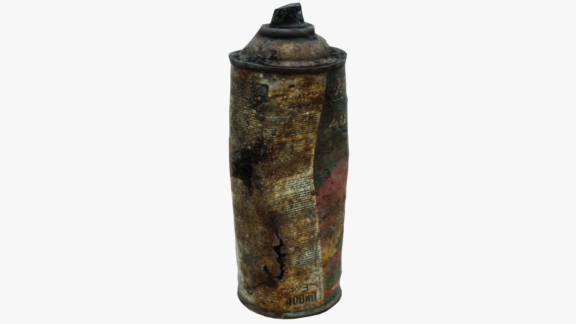 3D Old Rust Aerosol Can 1 Scan 3D Model - TurboSquid 1741515